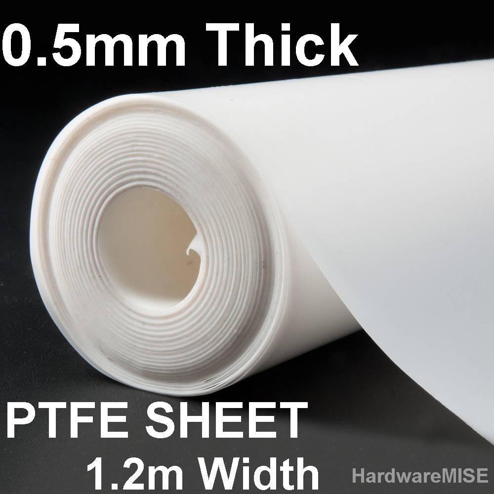 PTFE Sheet White Plate Film Thickness 0.5mm Malaysia Ready Stock